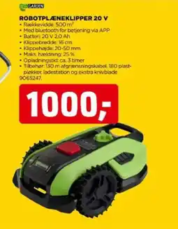 jem & fix Robotplæneklipper 20 V tilbud