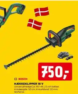 jem & fix Hækkeklipper 18 V tilbud