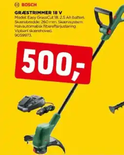 jem & fix Græstrimmer 18 V tilbud