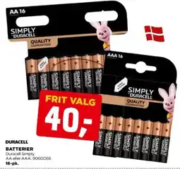 jem & fix DURACELL Batterier tilbud