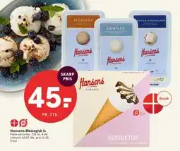 SPAR Hansens Økologisk Is tilbud