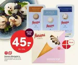 SPAR Hansens Økologisk Is tilbud