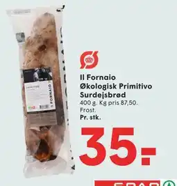SPAR Il Fornaio Økologisk Primitivo Surdejsbrød tilbud