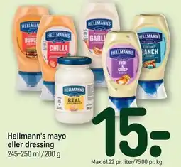 REMA 1000 Hellmann's mayo eller dressing tilbud