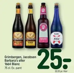 REMA 1000 Grimbergen, Jacobsen Barbara's eller 1664 Blanc tilbud