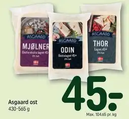 REMA 1000 Asgaard ost tilbud