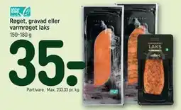 REMA 1000 Røget, gravad eller varmrøget laks tilbud
