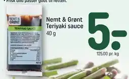 REMA 1000 Nemt & Grønt Teriyaki sauce tilbud