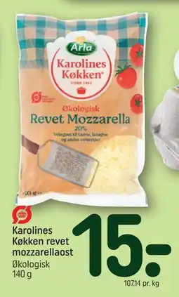 REMA 1000 Karolines Køkken revet mozzarellaost tilbud