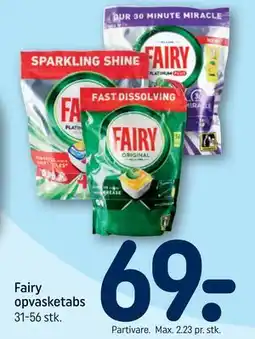 REMA 1000 Fairy opvasketabs tilbud