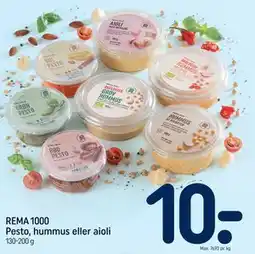 REMA 1000 REMA 1000 Pesto, hummus eller aioli tilbud