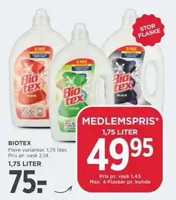 MENY BIOTEX tilbud