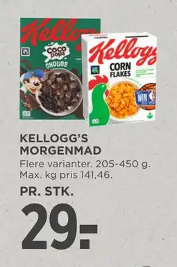 MENY KELLOGG’S MORGENMAD tilbud