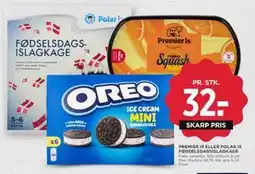 MENY PREMIER IS ELLER POLAR IS FØDSELSDAGSISLAGKAGE tilbud