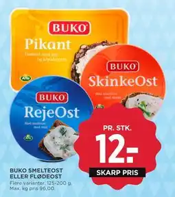 MENY BUKO SMELTEOST ELLER FLØDEOST tilbud
