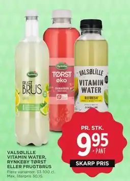 MENY VALSØLILLE VITAMIN WATER, RYNKEBY TØRST ELLER FRUGTBRUS tilbud