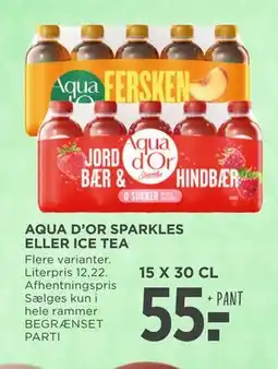 MENY AQUA D’OR SPARKLES ELLER ICE TEA tilbud