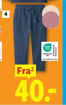 Lidl Musselinbukser tilbud