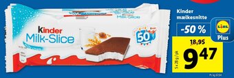 Lidl Kinder Mælkesnitte tilbud