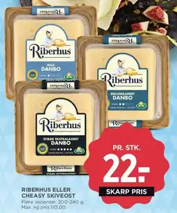MENY RIBERHUS ELLER CHEASY SKIVEOST tilbud