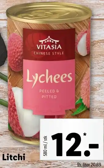 Lidl Litchi 580ml tilbud