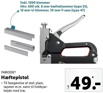 Lidl Hæftepistol tilbud