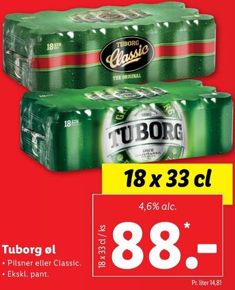 Lidl Tuborg Øl tilbud