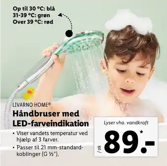 Lidl Håndbruser Med LED-Farveindikation tilbud