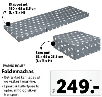 Lidl Foldemadras tilbud