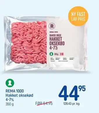 REMA 1000 Hakket oksekød 4-7%