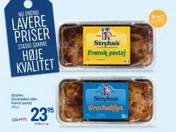 REMA 1000 Stryhns Grovhakket eller fransk postej tilbud