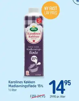 REMA 1000 Arla Karolines Køkken Madlavningsfløde 15% tilbud