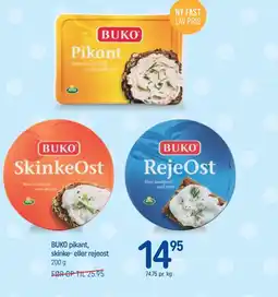 REMA 1000 BUKO pikant, skinke- eller rejeost tilbud