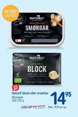 REMA 1000 Naturli' block eller smørbar tilbud