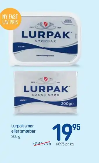 Lurpak smør eller smørbar