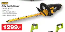 Bauhaus DEWALT Akku-hækkeklipper tilbud