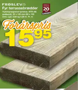 Bauhaus Fyr terrassebrædder tilbud