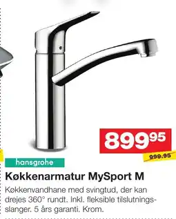 Bauhaus Køkkenarmatur MySport M tilbud