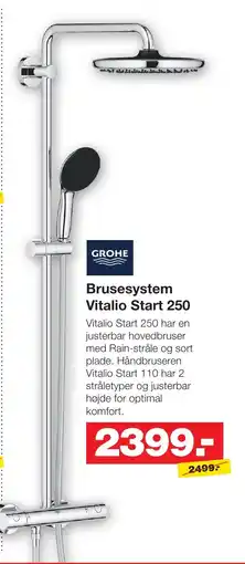 Bauhaus Brusesystem Vitalio Start 250 tilbud