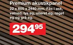 Bauhaus Premium akustikpanel tilbud