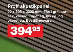 Bauhaus Proff akustikpanel tilbud