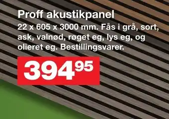 Bauhaus Proff akustikpanel tilbud