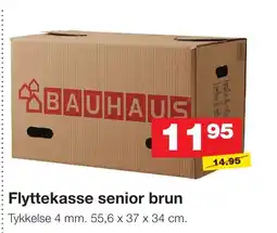 Bauhaus Flyttekasse senior brun tilbud