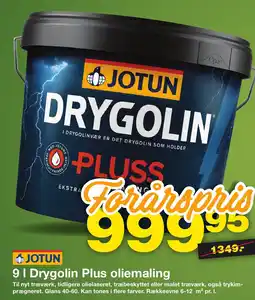 Bauhaus Jotun Drygolin Plus oliemaling tilbud