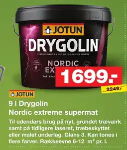 Bauhaus Jotun Drygolin Nordic extreme supermat tilbud
