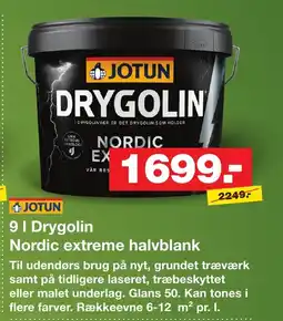 Bauhaus Jotun Drygolin Nordic extreme halvblank tilbud