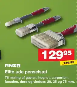 Bauhaus ANZA Elite ude penselsæt tilbud