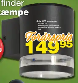 Bauhaus Solar LED væglampe tilbud