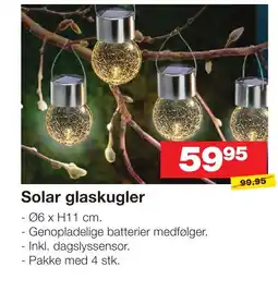 Bauhaus Solar glaskugler tilbud