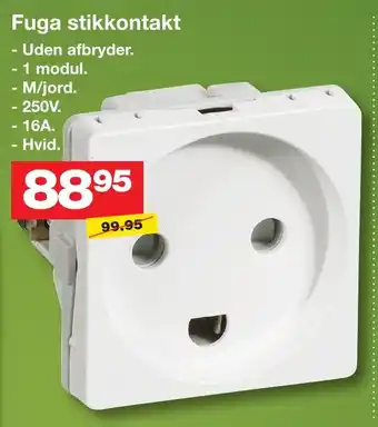 Bauhaus Fuga stikkontakt tilbud